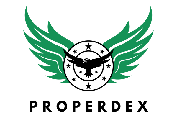 Properdex logo featuring an eagle with outstretched wings, symbolizing the brand's commitment to exceptional quality and excellence