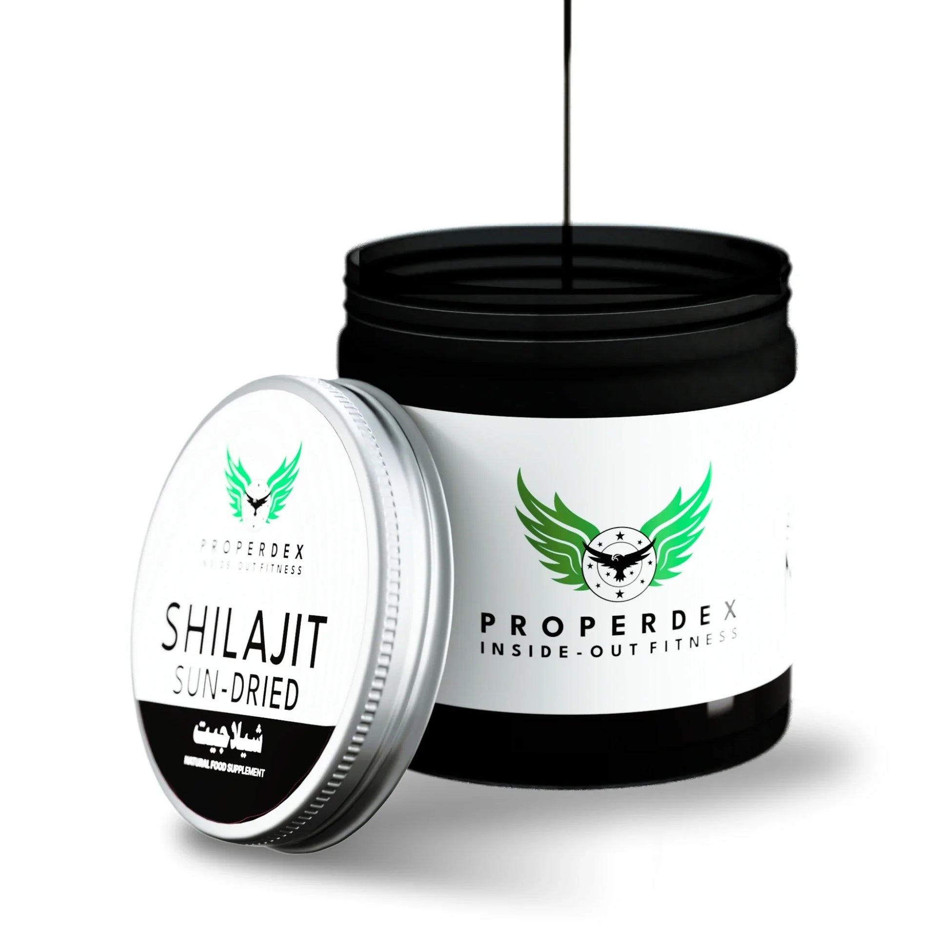 Himalayan Shilajit 1kg jar with lid off